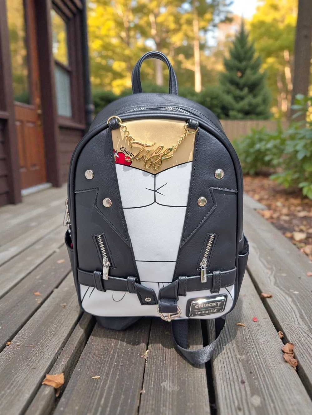 Loungefly Tiffany Valentine Leather Jacket Mini Backpack (NWT)